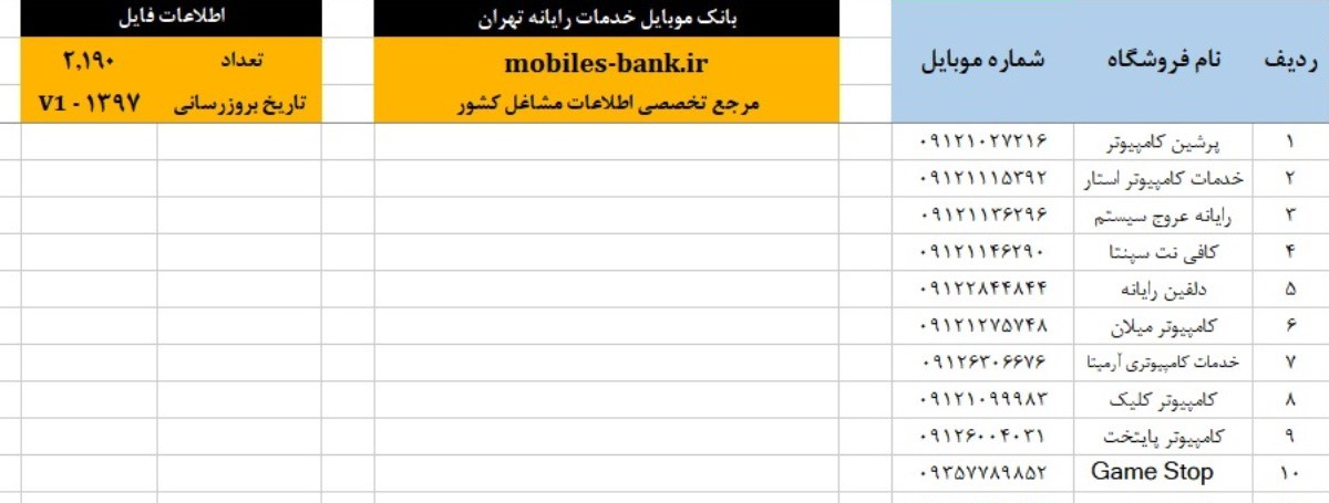 بانک موبایل خدمات رایانه تهران